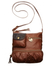 Super functional and mega trendy, the Padma features 3 different front zip pockets on a crossbody silhouette for on-the-go chic. Super functional and mega trendy, the Padma features 3 different front zip pockets on a crossbody silhouette for on-the-go chic.