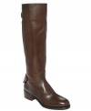 If classic sophistication is what you seek, then Joan & David's Reilly leather riding boots are certainly the answer.