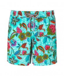 Make a splash this summer with cult St. Tropez label Vilebrequins vibrant, multicolor swim trunks - Lightweight, fast-drying synthetic material - Chic floral motif in eye-catching shades of red, green and blue - Classic boxer cut with elasticated waist and drawstring tie - Slimmer, straight cut hits mid-thigh - Slash pockets at sides, flap pocket at rear - Perfect for your next getaway to the beach or the pool Make a splash this summer with cult St. Tropez label Vilebrequins vibrant, multicolor swim trunks - Lightweight, fast-drying synthetic material - Chic floral motif in eye-catching shades of red, green and blue - Classic boxer cut with elasticated waist and drawstring tie - Slimmer, straight cut hits mid-thigh - Slash pockets at sides, flap pocket at rear - Perfect for your next getaway to the beach or the pool