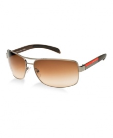 The high-performance distinctive Red Stripe logo of Prada Linea Rossa is a lifestyle sunwear collection created for the fashion-forward consumer. For those who wear sunglasses for competitive and noncompetitive sports and leisure, Prada Linea Rossa unites both active and leisure lifestyles in an eyewear collection, while holding fast to the unmistakable Prada style. The high-performance distinctive Red Stripe logo of Prada Linea Rossa is a lifestyle sunwear collection created for the fashion-forward consumer. For those who wear sunglasses for competitive and noncompetitive sports and leisure, Prada Linea Rossa unites both active and leisure lifestyles in an eyewear collection, while holding fast to the unmistakable Prada style.