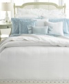 Lauren by Ralph Lauren brings added dimension to the Spring Hill bedding with this sham, featuring luxuriant white-on-white quilted details. Center split back closure.