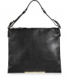This streamlined shoulder bag from Jil Sander features supple smooth leather and a modernized slim shape - Square shape, shoulder strap with buckle detail, top zip closure, ultra-slim shape, gold-tone logo hardware detail at base - Perfect for off-duty cool or casual cocktails