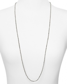 Bring luxe, dazzling shine to your look with this laser cut, platinum plated sterling silver necklace from Officina Bernardi.
