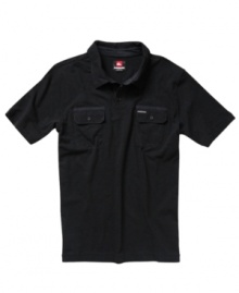 A cool classic. Quiksilver updates a favorite with two buttoned  pockets for a more modern style.