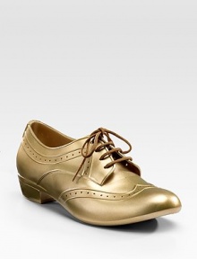 2009 Design Award for Best Travel Accessory by Travel & Leisure magazine, this unexpected jelly oxford features laces and perforated detail. Stacked heel, ½ (15mm) Rubber upper and sole Imported 2009 Design Award for Best Travel Accessory by Travel & Leisure magazine, this unexpected jelly oxford features laces and perforated detail. Stacked heel, ½ (15mm) Rubber upper and sole Imported