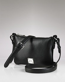 A small sleek crossbody bag in luxurious leather from Lauren by Ralph Lauren. A small sleek crossbody bag in luxurious leather from Lauren by Ralph Lauren.