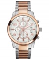 Steal some style from the guys with this classic steel watch from GUESS.