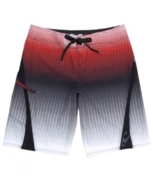 No illusions here. You'll keep cool and comfortable all day in these eye-catching board shorts from O'Neill. No illusions here. You'll keep cool and comfortable all day in these eye-catching board shorts from O'Neill.