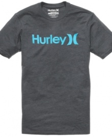 Turn on the brights in your casual wardrobe. This Hurley tee has a notice-me graphic logo. Turn on the brights in your casual wardrobe. This Hurley tee has a notice-me graphic logo.