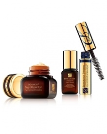 Discover your daily essentials for beautiful eyes and more. Limited-time collection includes: Advanced Night Repair Eye 0.5 oz. (full size), Advanced Night Repair for Face 0.5 oz., and Sumptuous Extreme Mascara 0.1 oz. Discover your daily essentials for beautiful eyes and more. Limited-time collection includes: Advanced Night Repair Eye 0.5 oz. (full size), Advanced Night Repair for Face 0.5 oz., and Sumptuous Extreme Mascara 0.1 oz.