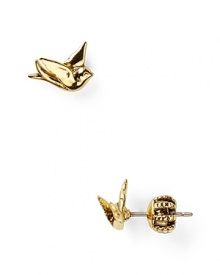 Give every look wings with these delicate sparrow-shaped studs from Juicy Couture.