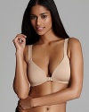 This wireless bra is designed to provide the lift you love and the support you want without the need for underwire. Soft, molded cups offer full support and built-in coverage for an inivisible look under form-fitting tops. Naturally-adjusting hosiery back and elastic-free straps automatically adjust to your perfect shape. Eliminates visible bra lines. Style #227