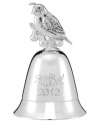 Give it a ring. Engraved for 2012, this silver Lenox bell is topped with a partridge and pears and plays The Twelve Days of Christmas.