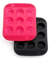 Mornings made easy. Whip up a beautiful batch of your favorite muffins with the nonstick excellence of this ultra-flexible pan. Quickly & easily removing your baked treats, this silicone wonder features rigid, easy-to-grasp handles. Mornings made easy. Whip up a beautiful batch of your favorite muffins with the nonstick excellence of this ultra-flexible pan. Quickly & easily removing your baked treats, this silicone wonder features rigid, easy-to-grasp handles.