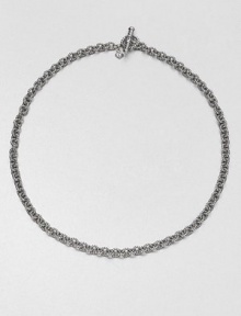 From the Chain Collection. A classic, textured design in sterling silver. Sterling silverLength, about 18Toggle closureMade in USA From the Chain Collection. A classic, textured design in sterling silver. Sterling silverLength, about 18Toggle closureMade in USA