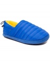 Quilted slippers by Nautica with fleece lining for added warmth.