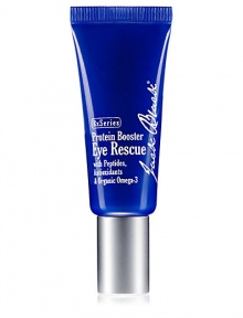 Protein Booster Eye Rescue harnesses the power of clinically tested peptides to aggressively target aging where people see it first, the thin skin around the eyes. It successfully combats fine lines, wrinkles, and helps minimize puffiness and dark circles. 0.5 oz. Protein Booster Eye Rescue harnesses the power of clinically tested peptides to aggressively target aging where people see it first, the thin skin around the eyes. It successfully combats fine lines, wrinkles, and helps minimize puffiness and dark circles. 0.5 oz.