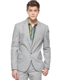 Stay sharp. This glen plaid blazer from Sons of Intrigue has throwback style in a modern silhouette. Stay sharp. This glen plaid blazer from Sons of Intrigue has throwback style in a modern silhouette.