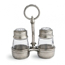 The antique patina finish and old-world shapes in this collection date back to Renaissance days. Crafted of high-quality pewter, which is completely food safe and retains its beauty and luster without maintenance. The antique patina finish and old-world shapes in this collection date back to Renaissance days. Crafted of high-quality pewter, which is completely food safe and retains its beauty and luster without maintenance.