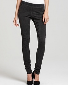 These garment dyed Theory skinny pants lend direction to off-duty days with a faded, lived-in look for distinctive cool.