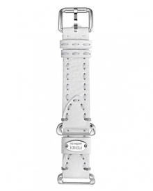 Fendi Selleria White Leather Watch Strap