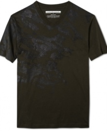 Transform your t-shirt collection with this textured, high-impact design from Sean John. Transform your t-shirt collection with this textured, high-impact design from Sean John.
