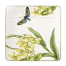 Exotic flora and fauna take center stage in Villeroy & Boch's Amazonia collection. Accented with gold and featuring exquisite details rendered in lush colors, this elegant dinnerware coordinates with Villeroy & Boch's Modern Grace collection or makes a fabulous statement on its own. Exotic flora and fauna take center stage in Villeroy & Boch's Amazonia collection. Accented with gold and featuring exquisite details rendered in lush colors, this elegant dinnerware coordinates with Villeroy & Boch's Modern Grace collection or makes a fabulous statement on its own.