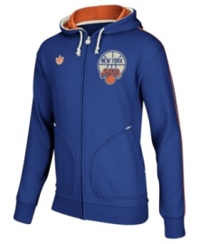 Trendy fleece hoodie by adidas designed for the NY Knicks biggest fan. Makes a great gift. Trendy fleece hoodie by adidas designed for the NY Knicks biggest fan. Makes a great gift.