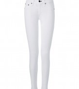 Build the foundations of chic spring looks with these pristine skinny jeans from Rag & Bone - Five-pocket styling, skinny leg, comfortable mid-rise cut - Form-fitting - Pair with everything from modern knits and ankle boots to feminine tops and heels