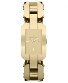 A feminine timepiece from Michael Kors' Brit collection in a linked bracelet design.