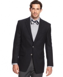 A shirt and tie goes upper-class with the addition of this handsome jacket from Lauren by Ralph Lauren. A shirt and tie goes upper-class with the addition of this handsome jacket from Lauren by Ralph Lauren.