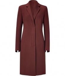 Luxurious wool blend coat - Add dramatic flair to your cold weather wardrobe with this stylish coat - Sleek and slim fit and flattering front seam details - Pair with skinny jeans and a cashmere pullover for daytime luxe - Try with a floral mini-dress, ribbed tights, and knee-high boots Luxurious wool blend coat - Add dramatic flair to your cold weather wardrobe with this stylish coat - Sleek and slim fit and flattering front seam details - Pair with skinny jeans and a cashmere pullover for daytime luxe - Try with a floral mini-dress, ribbed tights, and knee-high boots