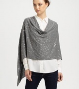 Put on the glitz with this fully sequined design.CottonHandkerchief hemAbout 21 from shoulder to hemHand wash inside outImported