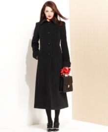 A classic coat that provides plenty of coverage, from Jones New York. Simple, streamlined styling and a warm wool-blend give you the look and feel you want as the temperature drops. A classic coat that provides plenty of coverage, from Jones New York. Simple, streamlined styling and a warm wool-blend give you the look and feel you want as the temperature drops.