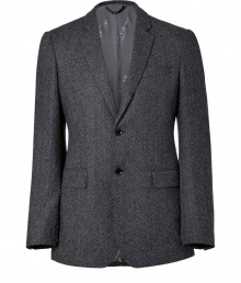 Detailed in luxurious wool, Burberry Londons Milbury jacket is a must for timeless-classic looks - Micro peaked lapel, long sleeves, buttoned cuffs, flap pockets, double buttoned front, back vent - Modern tailored fit - Team with slim cords or chinos, and colorful suede desert boots Detailed in luxurious wool, Burberry Londons Milbury jacket is a must for timeless-classic looks - Micro peaked lapel, long sleeves, buttoned cuffs, flap pockets, double buttoned front, back vent - Modern tailored fit - Team with slim cords or chinos, and colorful suede desert boots