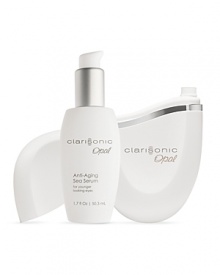 Clarisonic's Opal Sonic Infusion is a breakthrough in eye care that uses proven sonic technology to apply eye serum better than manual application. Developed by the lead inventor of Sonicare® and Clarisonic Sonic Skin Cleansing, Opal gently delivers Anti-Aging Sea Serum beneath the surface. In just one minute Opal provides more than 7,500 gentle micro-massages to instantly hydrate, smooth and brighten the eyes when used with their Anti-Aging Sea Serum. The Opal Sonic Infusion System is dermatologist- and ophthalmologist-tested, rechargeable and gentle enough for daily use. Clarisonic's Opal Sonic Infusion is a breakthrough in eye care that uses proven sonic technology to apply eye serum better than manual application. Developed by the lead inventor of Sonicare® and Clarisonic Sonic Skin Cleansing, Opal gently delivers Anti-Aging Sea Serum beneath the surface. In just one minute Opal provides more than 7,500 gentle micro-massages to instantly hydrate, smooth and brighten the eyes when used with their Anti-Aging Sea Serum. The Opal Sonic Infusion System is dermatologist- and ophthalmologist-tested, rechargeable and gentle enough for daily use.