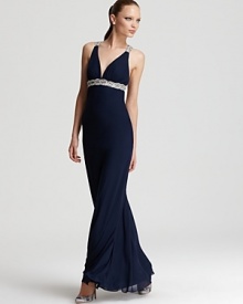 Faviana Couture Gown - Embellished Straps Faviana Couture Gown - Embellished Straps
