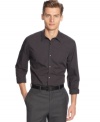 Rich with subtle patterns. Calvin Klein's classic button shirt is a wardrobe mainstay for the well-dressed, modern man.