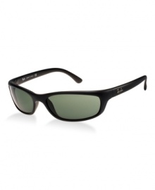 The Ray-Ban Leisure Sport is a simple, sleek frame with a great fit. Its wrapped shape blocks light from the sides and protects the eyes from the wind. The smaller modified rectangular frame is made from light and durable nylon. The Ray-Ban Leisure Sport is a simple, sleek frame with a great fit. Its wrapped shape blocks light from the sides and protects the eyes from the wind. The smaller modified rectangular frame is made from light and durable nylon.