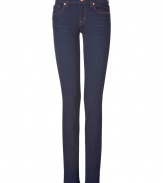 Add a sultry kick to your casual basics with these ultra-flattering pencil leg jeans from cult favorite denim line J Brand - Classic five-pocket styling, skinny pencil leg, slim fit - Pair with a slinky top, a leather jacket, and ballet flats or high heel booties