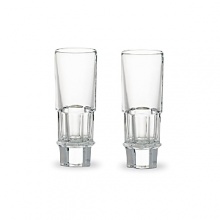 Unexpected architectural details cut a dramatic figure in these shot glasses, designed by Thomas Bastide. Unexpected architectural details cut a dramatic figure in these shot glasses, designed by Thomas Bastide.