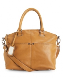 For a perfectly polished and professional look, look no further than Tignanello's Polish Pocket convertible satchel.