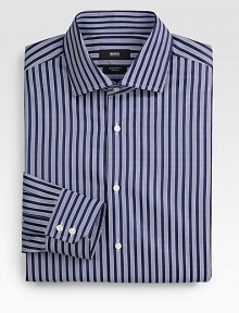 Premium cotton is tailored in a classic fit to create an essential work-wear style.Button-frontSpread collarCottonMachine washImportedOUR FIT MODEL RECOMMENDS ordering true size. Premium cotton is tailored in a classic fit to create an essential work-wear style.Button-frontSpread collarCottonMachine washImportedOUR FIT MODEL RECOMMENDS ordering true size.