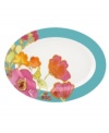 In an inspiring display of alluring watercolors, this oval serving platter offers a bright, contemporary addition to your table. Mix and match across the Lenox Floral Fusion dinnerware collection for a stunning presentation. Qualifies for Rebate