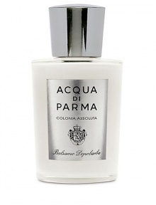 Protecting and hydrating the skin post-shave is an important step in the grooming process. Use after the act of shaving to reduce the risk of razor irritation and ingrown hairs. Scented with the warm notes of Colonia Assoluta. 3.4 oz. Protecting and hydrating the skin post-shave is an important step in the grooming process. Use after the act of shaving to reduce the risk of razor irritation and ingrown hairs. Scented with the warm notes of Colonia Assoluta. 3.4 oz.