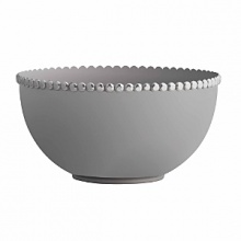 A new line of metal giftware, Facet, features an artisan look with intricate handcrafted detail. The jewel detail is inspired from Vera Wang's jewelry collection. These generously sized serving pieces are crafted from nickel plated brass. A new line of metal giftware, Facet, features an artisan look with intricate handcrafted detail. The jewel detail is inspired from Vera Wang's jewelry collection. These generously sized serving pieces are crafted from nickel plated brass.