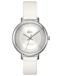 This elegant sport watch Lacoste's Nice collection lends a charming look to casual wear.