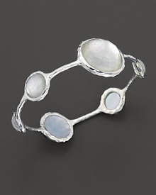 From the Wonderland collection, six faceted stone stations on a sterling silver oval lollipop bangle. Designed by Ippolita. From the Wonderland collection, six faceted stone stations on a sterling silver oval lollipop bangle. Designed by Ippolita.