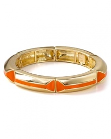 Channel this season's flair for the exotic with bold accessories like this 14-karat gold and enamel bangle from Belle Noel. Stacked or solo, this piece makes a statement. Channel this season's flair for the exotic with bold accessories like this 14-karat gold and enamel bangle from Belle Noel. Stacked or solo, this piece makes a statement.