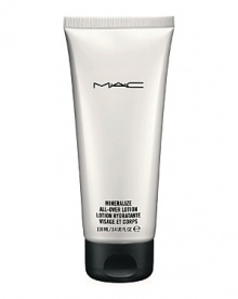 A moisturizing lotion for face and body formulated with M·A·C's exclusive diamond-infused Charged Water technology. Silky and smooth in application, dynamic in action: Fast-tracks hydration to quickly restore dry skin'snatural balance. Lightweight, and free of fragrance, mineral oil, and color. Use alone on face and body or blend with pigments or foundations to sheer out application. Good for all skin types. Care Blends Essential Oils, Sweet Orange + Lavender. Naturally derived from essences of lavender and sweet orange peel in a base of four richly conditioning botanical oils. Provides the skin with a healing balance of plant-derived elements that energize, heal, soothe andcalm. Apply to the skin after cleansing and before your skincare regimen. May also be blended with other M·A·C formulas. A moisturizing lotion for face and body formulated with M·A·C's exclusive diamond-infused Charged Water technology. Silky and smooth in application, dynamic in action: Fast-tracks hydration to quickly restore dry skin'snatural balance. Lightweight, and free of fragrance, mineral oil, and color. Use alone on face and body or blend with pigments or foundations to sheer out application. Good for all skin types. Care Blends Essential Oils, Sweet Orange + Lavender. Naturally derived from essences of lavender and sweet orange peel in a base of four richly conditioning botanical oils. Provides the skin with a healing balance of plant-derived elements that energize, heal, soothe andcalm. Apply to the skin after cleansing and before your skincare regimen. May also be blended with other M·A·C formulas.
